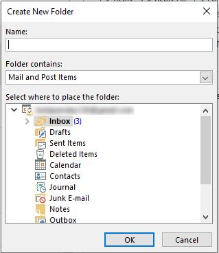 Create an empty folder