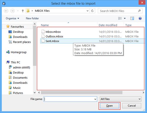 import MBOX to Office 365