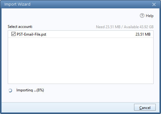 Windows Live Mail data file