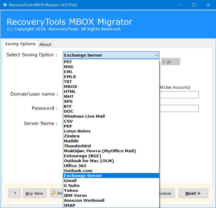 choose-exchange-server