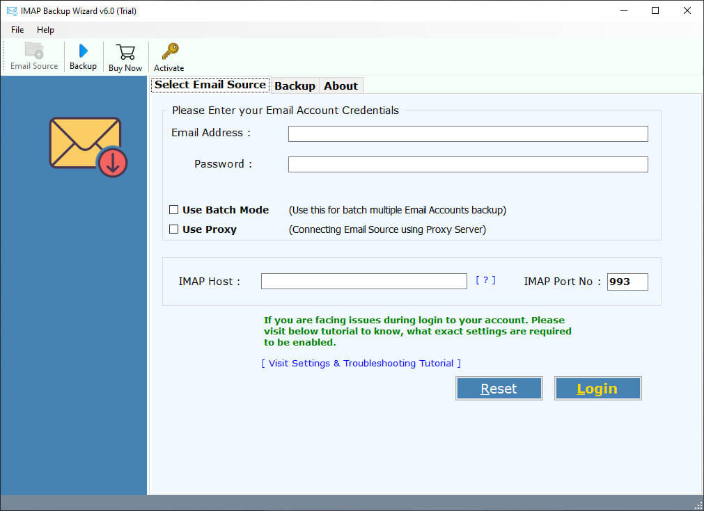 tool to download emails from IMAP