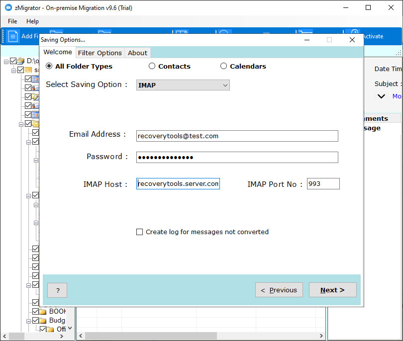 enter-zimbra-credentials