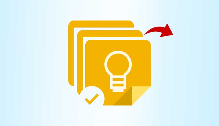 export all google keep notes