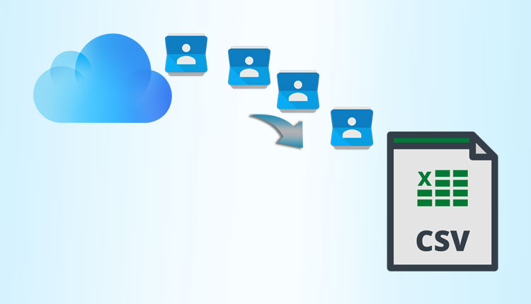 export iCloud contacts to CSV