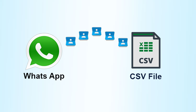 export whats app contacts to csv file