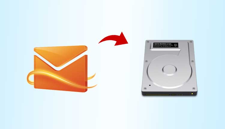 backup Hotmail emails to hard drive