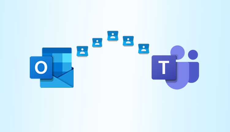 outlook contacts to microsoftteams