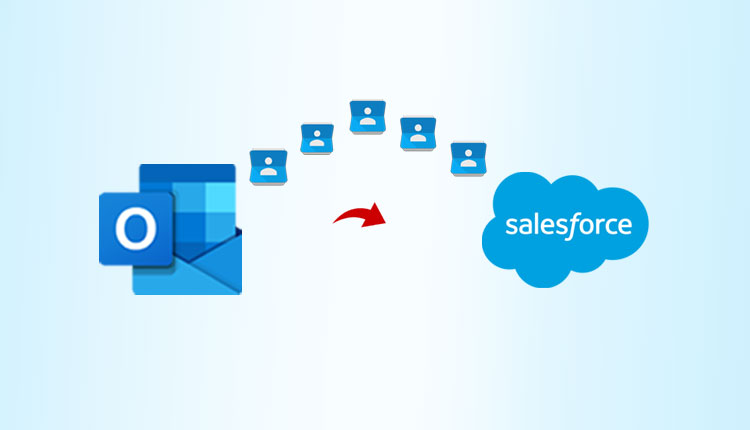 outlook contacts to salesforce