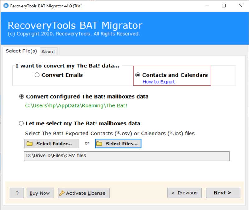 Manage The Bat! TB CSV