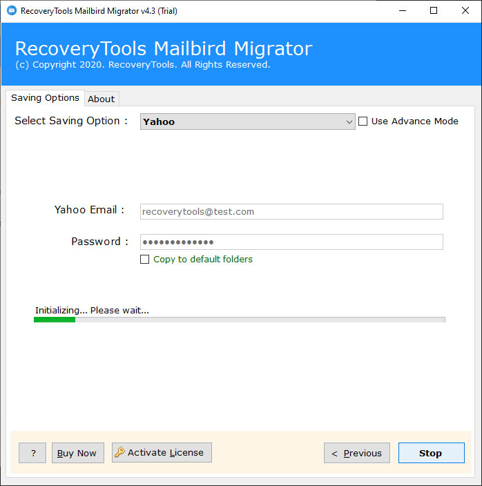 migrate Mailbird emails to IMAP account