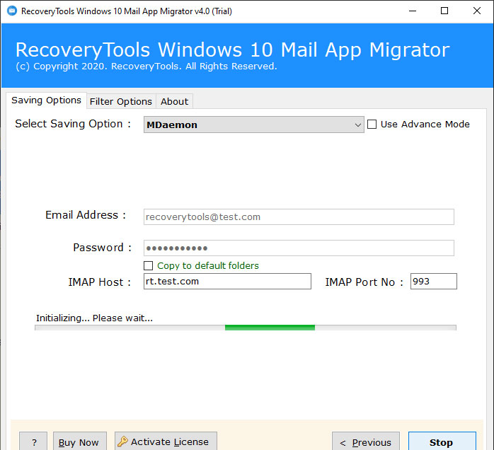 migrate windows 10 mail to mail server