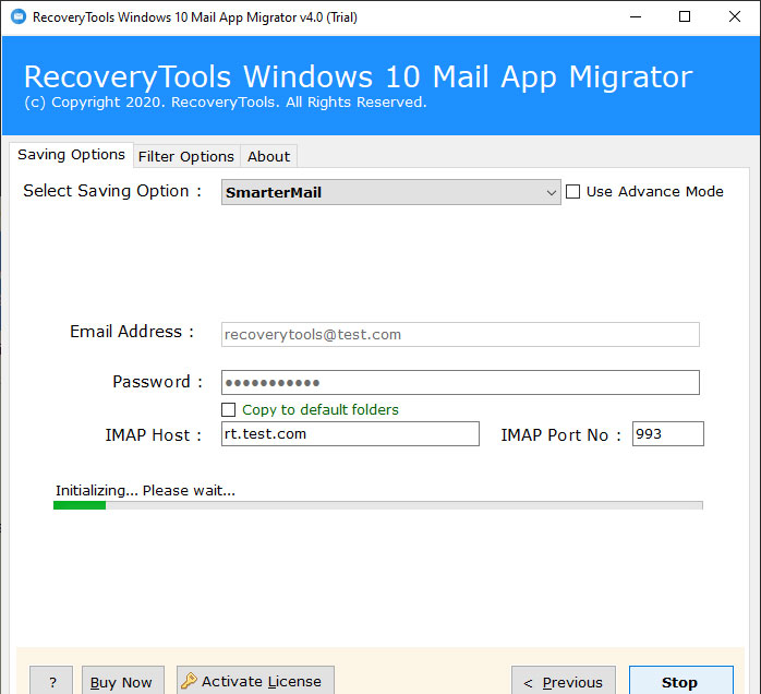 migrate windows 10 mail to mail server