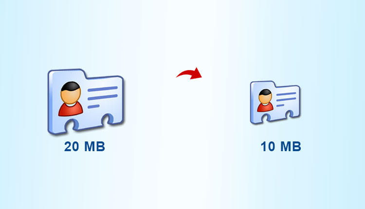 Reduce vCard file size