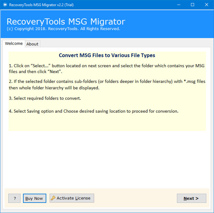 Run Tool to Migrate MSG to Amazon Workmail Best Software