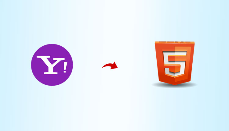 yahoo to html