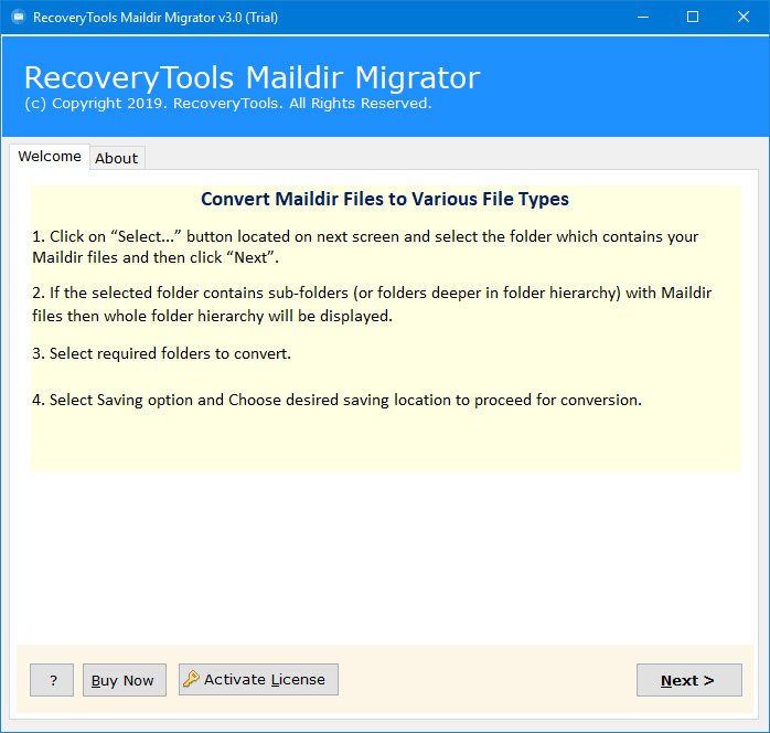 launch tool to convert Dovecot to Exchange