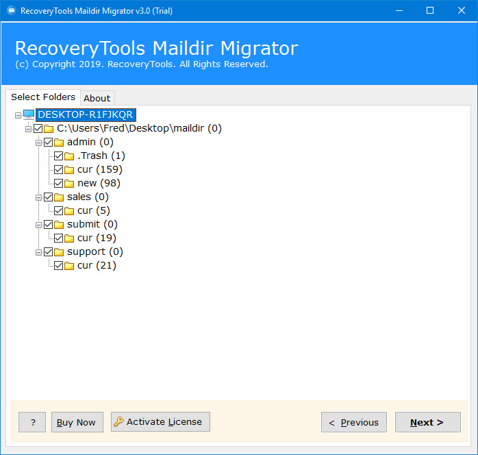 postfix to thunderbird