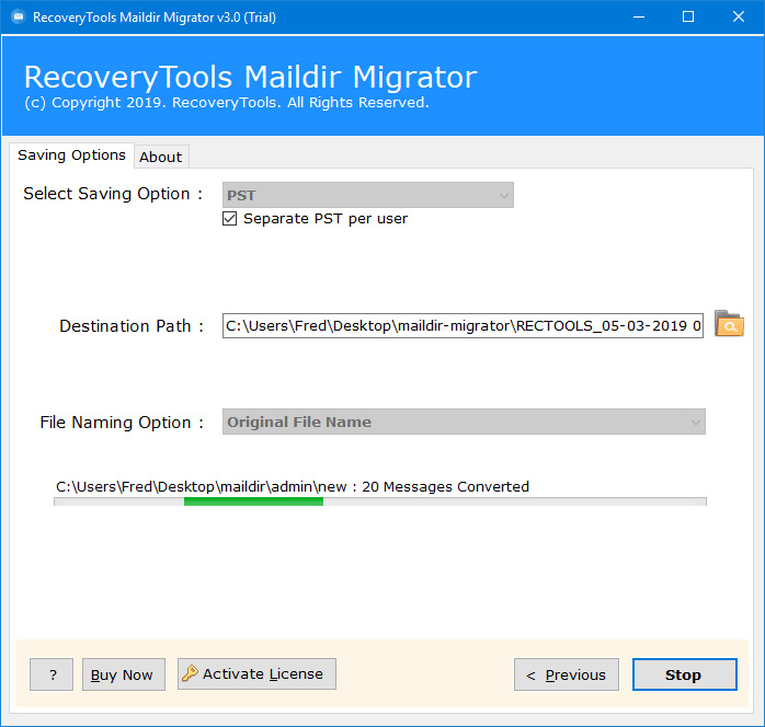 initialize Migration process