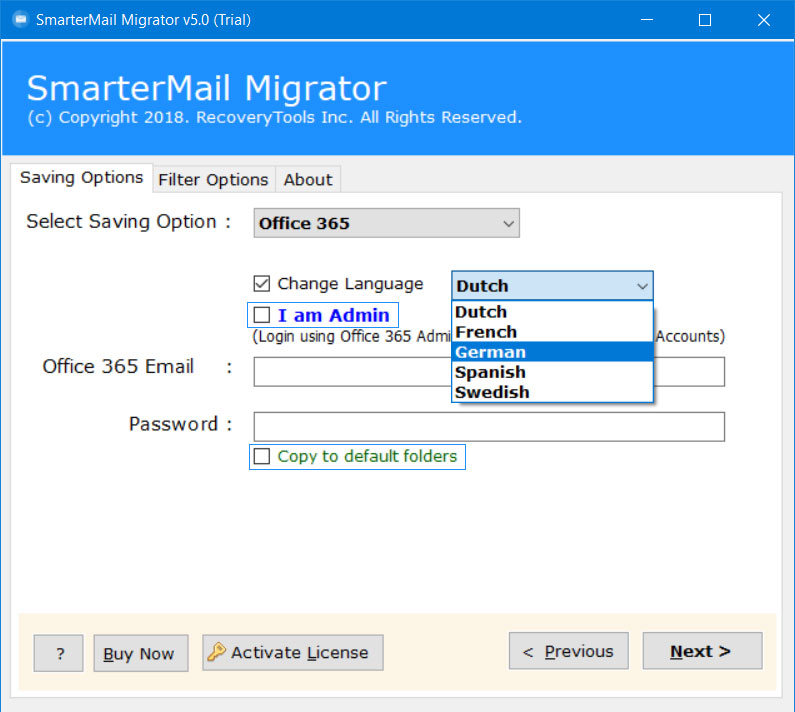 smartermail to office 365