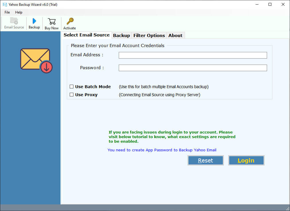 install tool to export emails from yahoo to hotmail