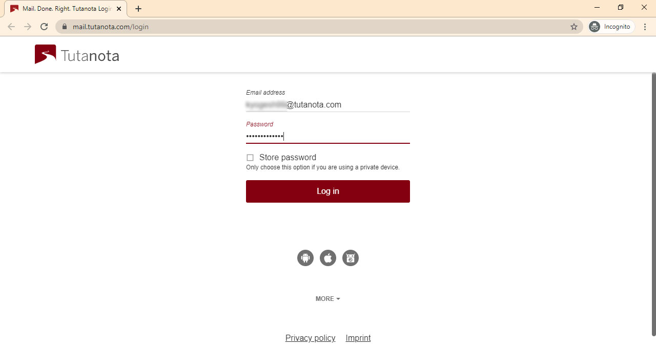 login to tutnota webmail account