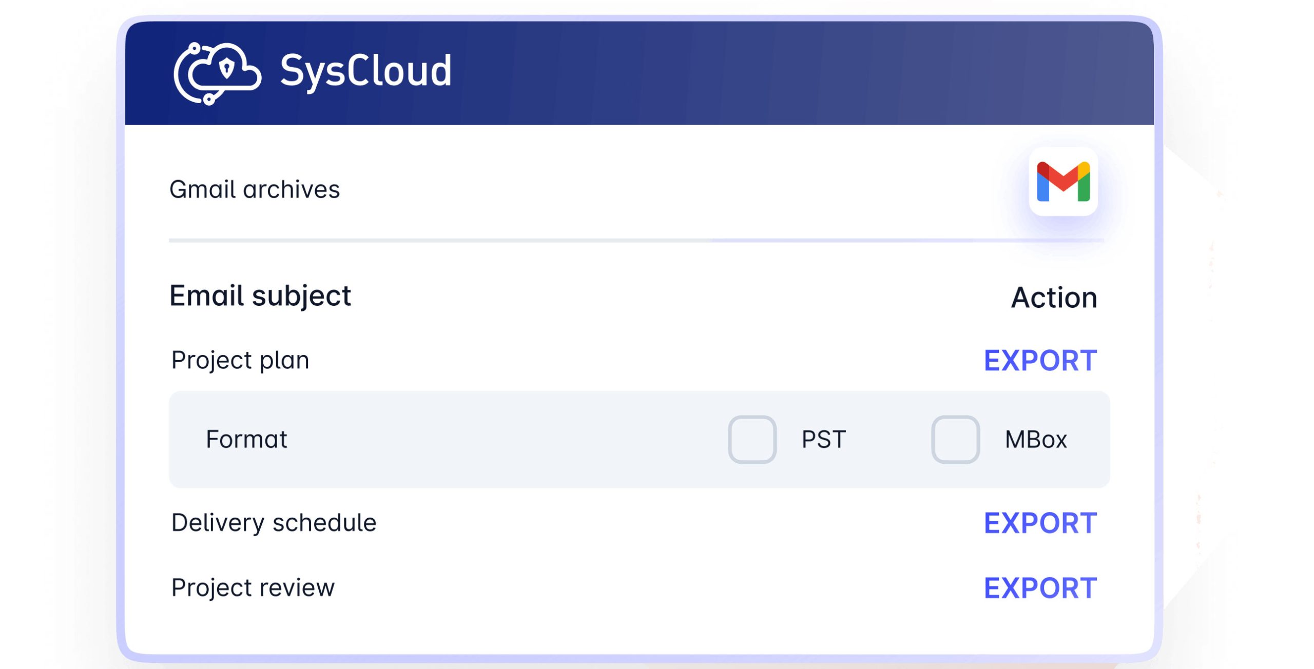 export syscloud