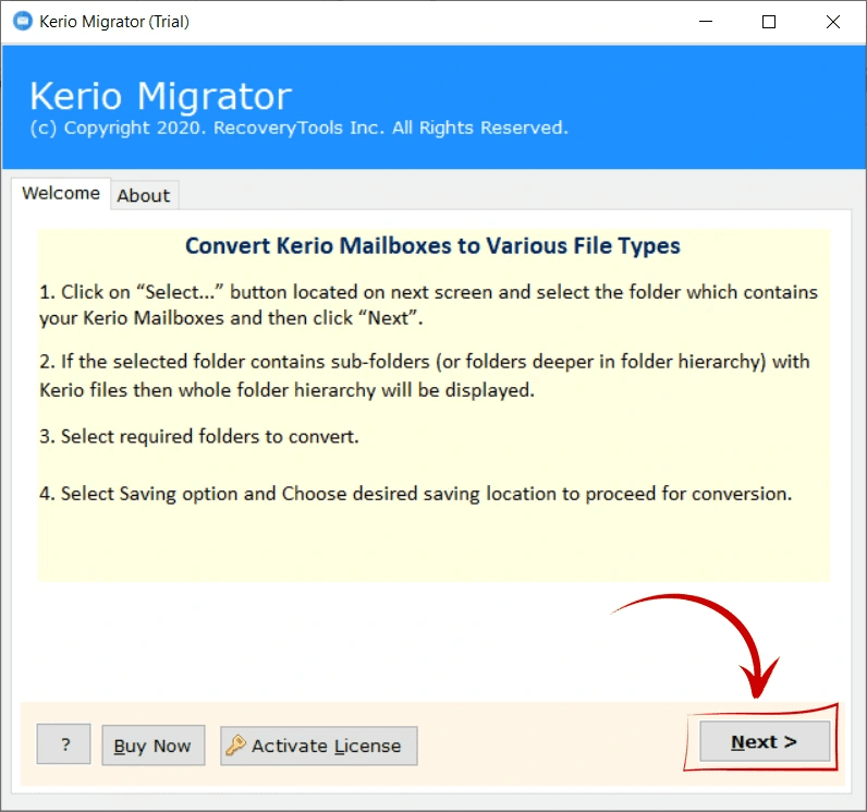 Kerio to PST Converter