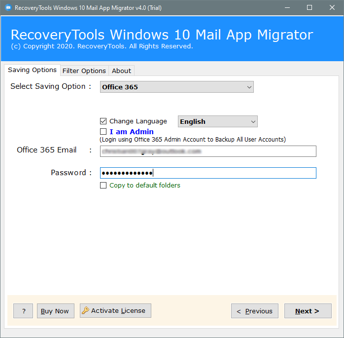 login Office 365 credentials