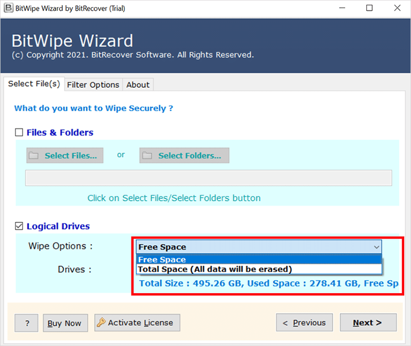 wipe-option