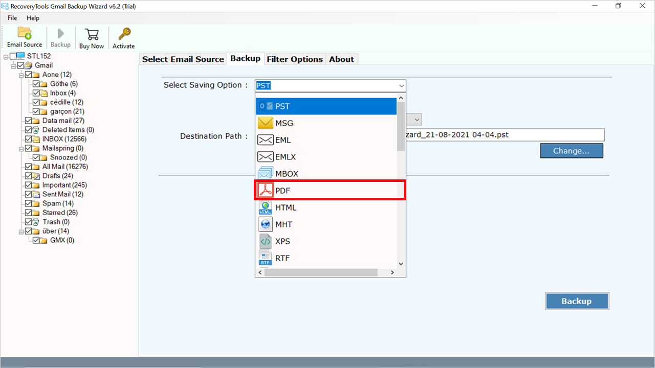 output file format