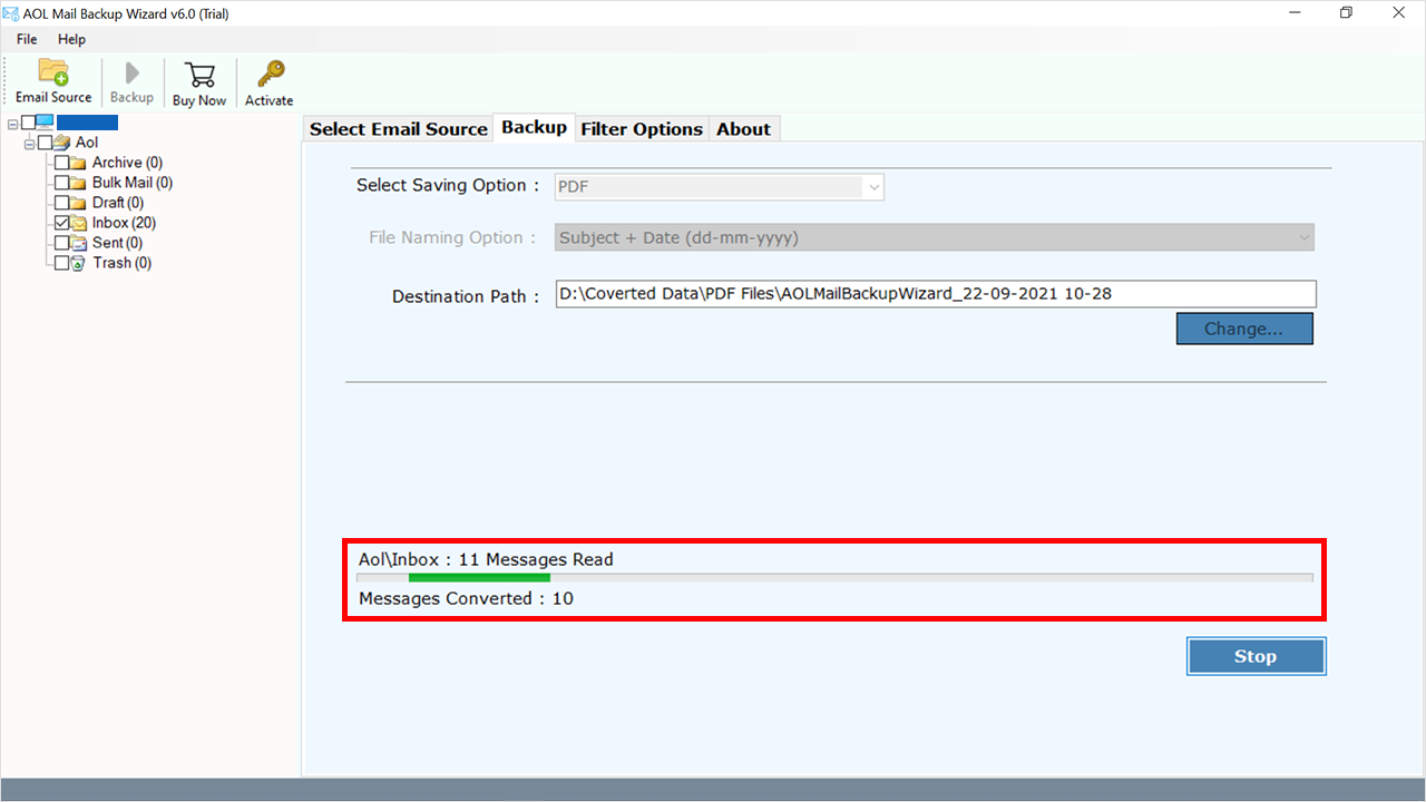 live conversion process