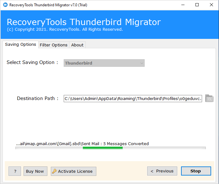 move Thunderbird to new computer