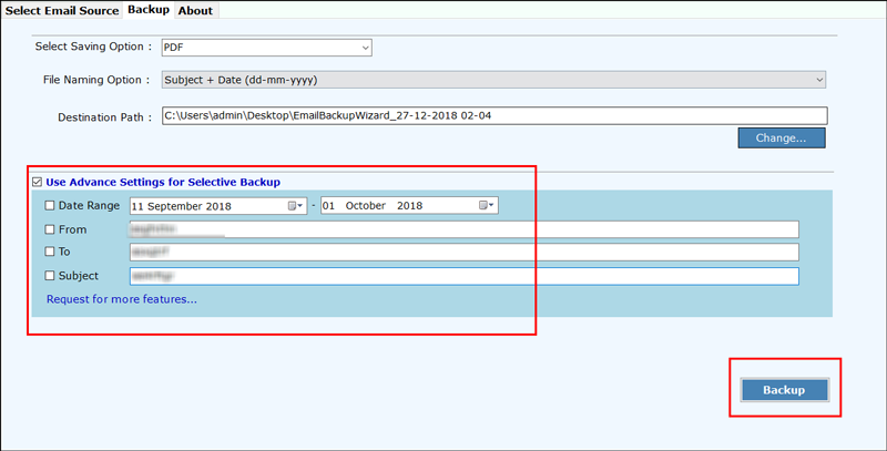 advanced filter settings