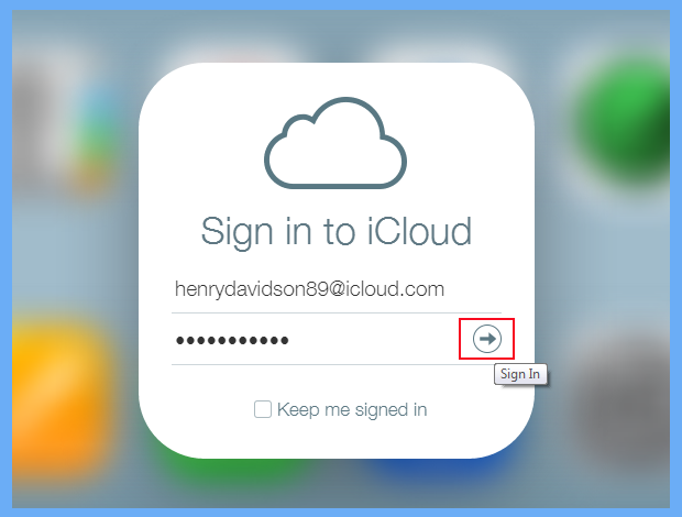 open icloud credentials