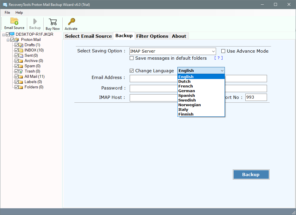 protonmail to aws migration