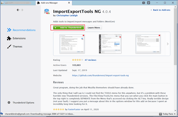 ImportExportToolsNG 