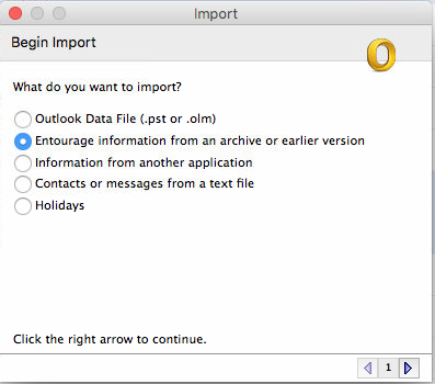 import rge into outlook for mac 2011