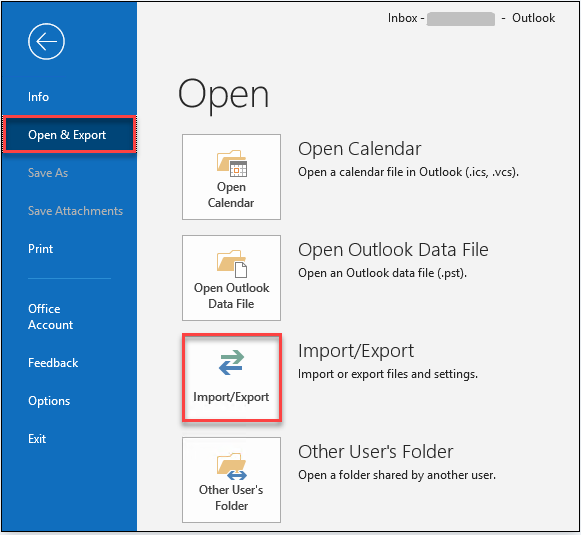 select import/export