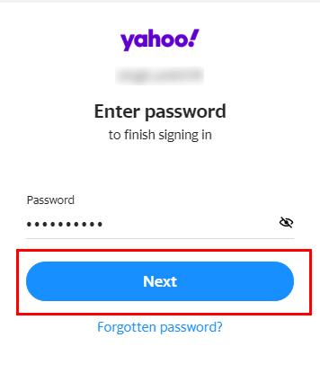 Yahoo account