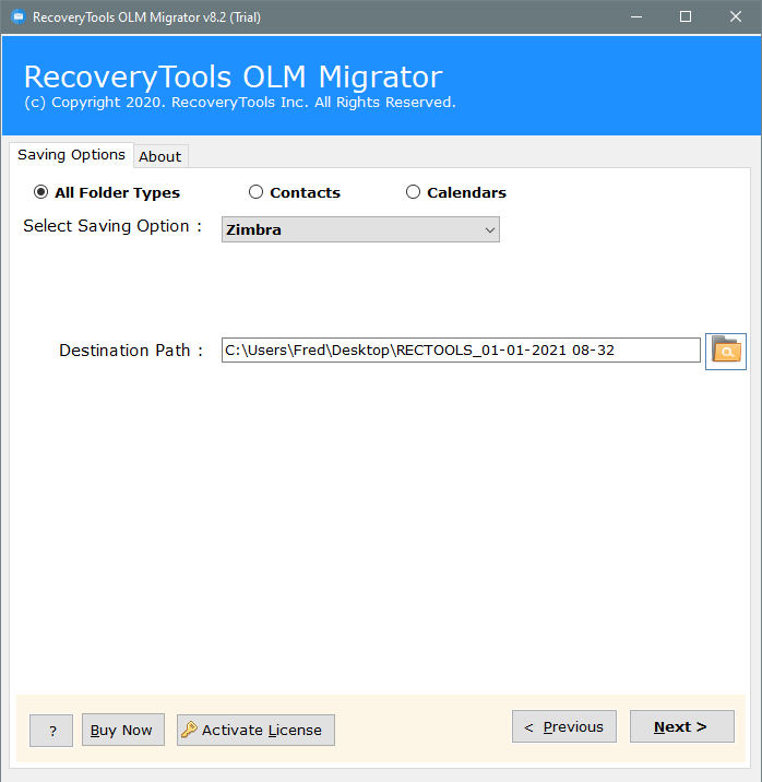 olm to zimbra converter