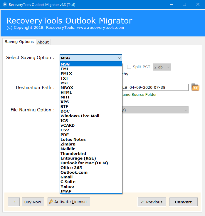 import PST to Exchange server