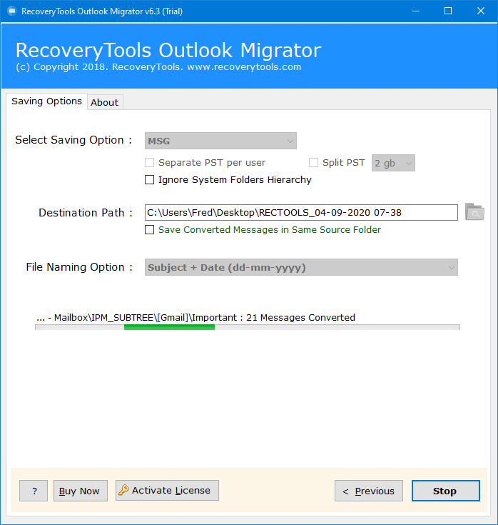 Import PST to GoDaddy