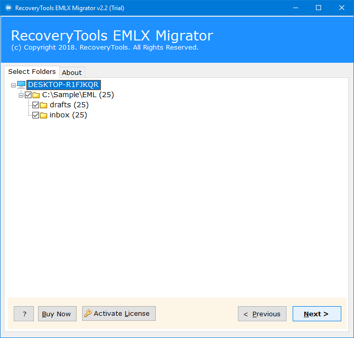 import eml to exchange queue