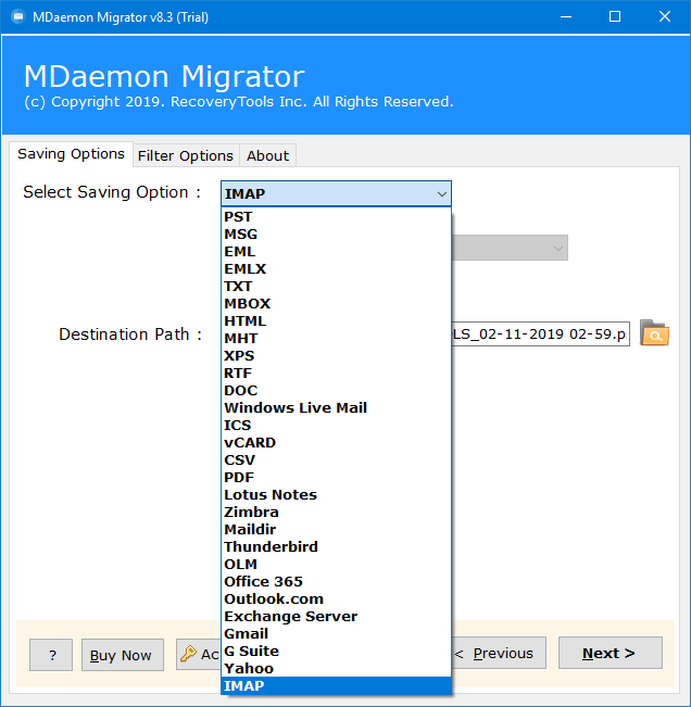 migrate mdaemon to kerio