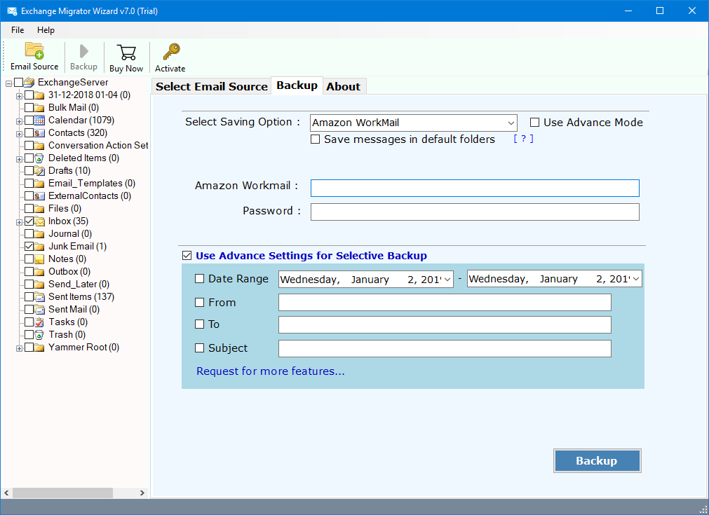 migrate exchange server on aws pricing