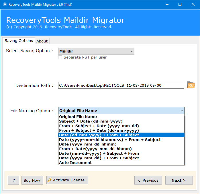 setup Courier to Dovecot conversion