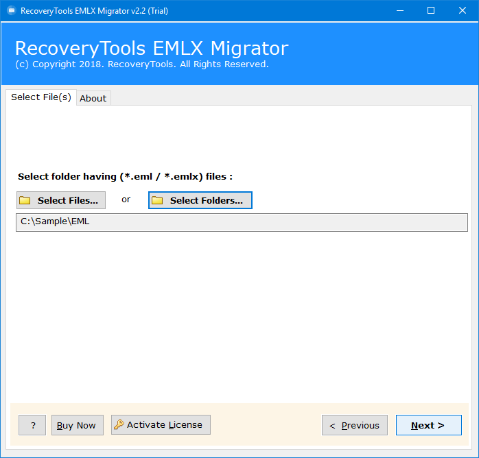 import eml to exchange mailbox