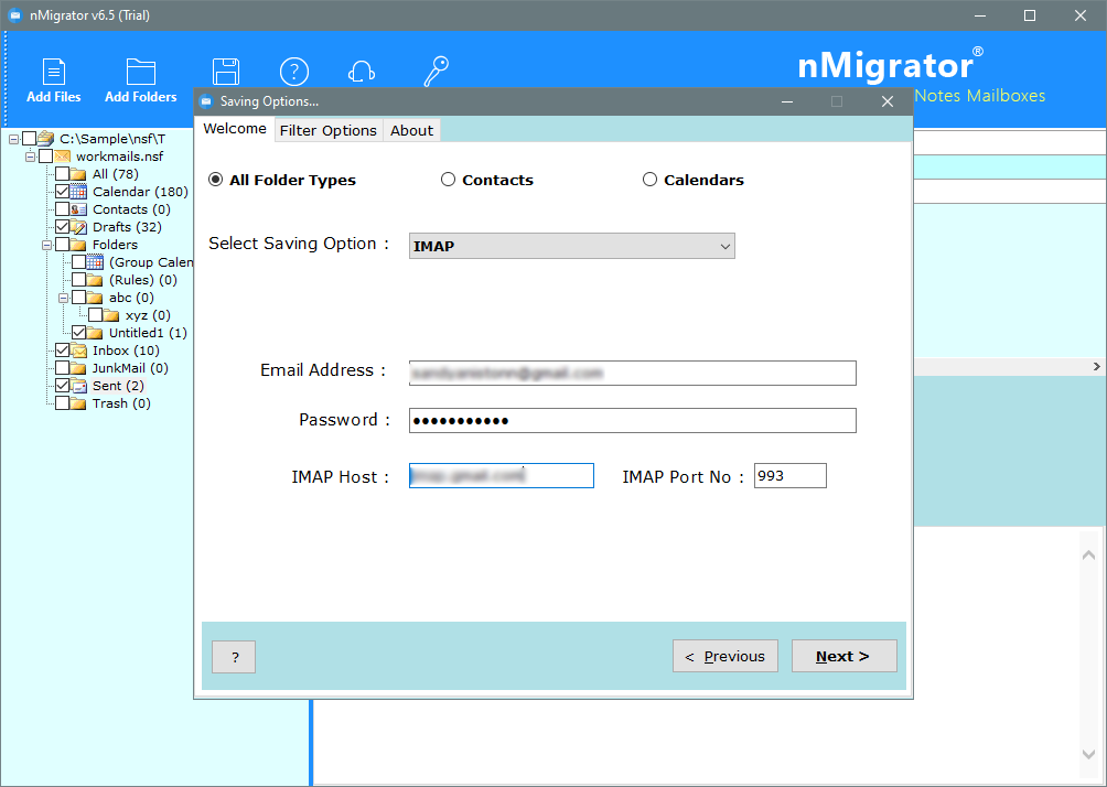 lotus notes to imap