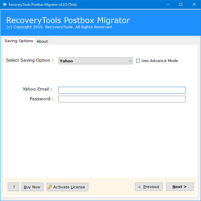 migrate postbox to yahoo mail