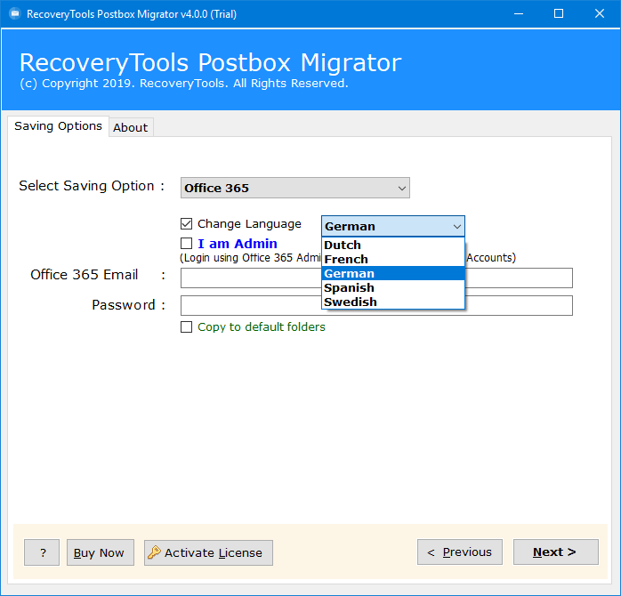 migrate postbox to office 365